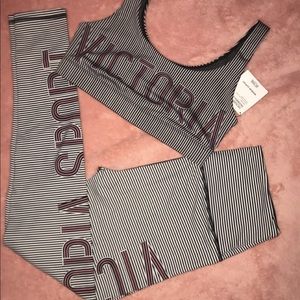 Victoria sport matching sports bra & leggings NWT